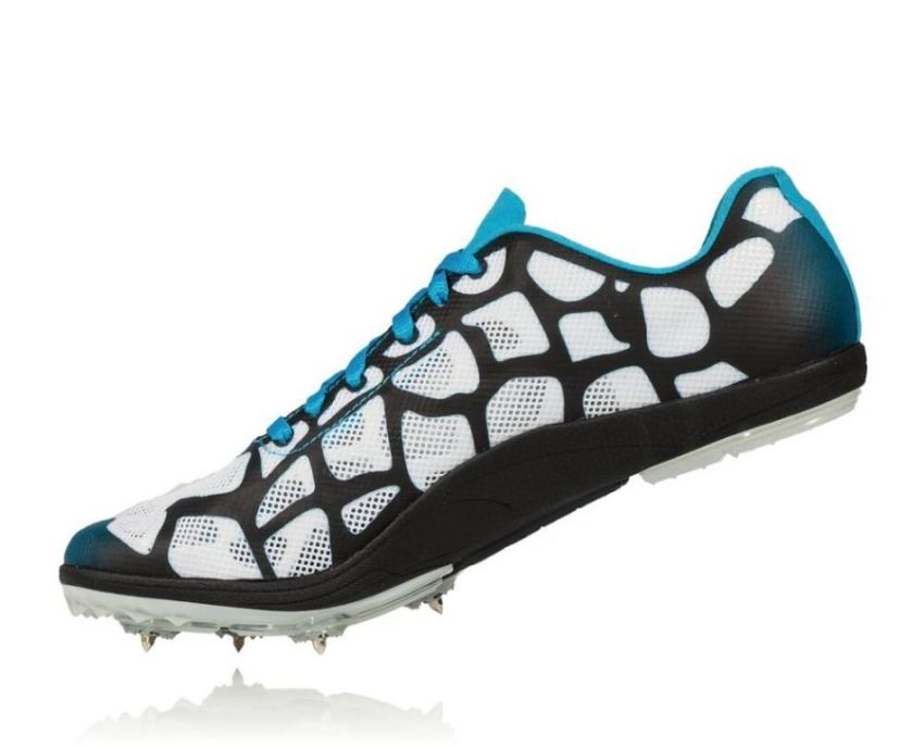 Women's Rocket LD Track Spikes White / Cyan