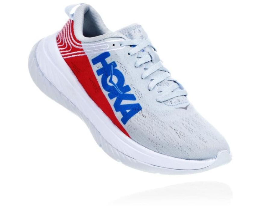 HOKA ONE ONE Carbon X for Men Plein Air / Palace Blue - Click Image to Close