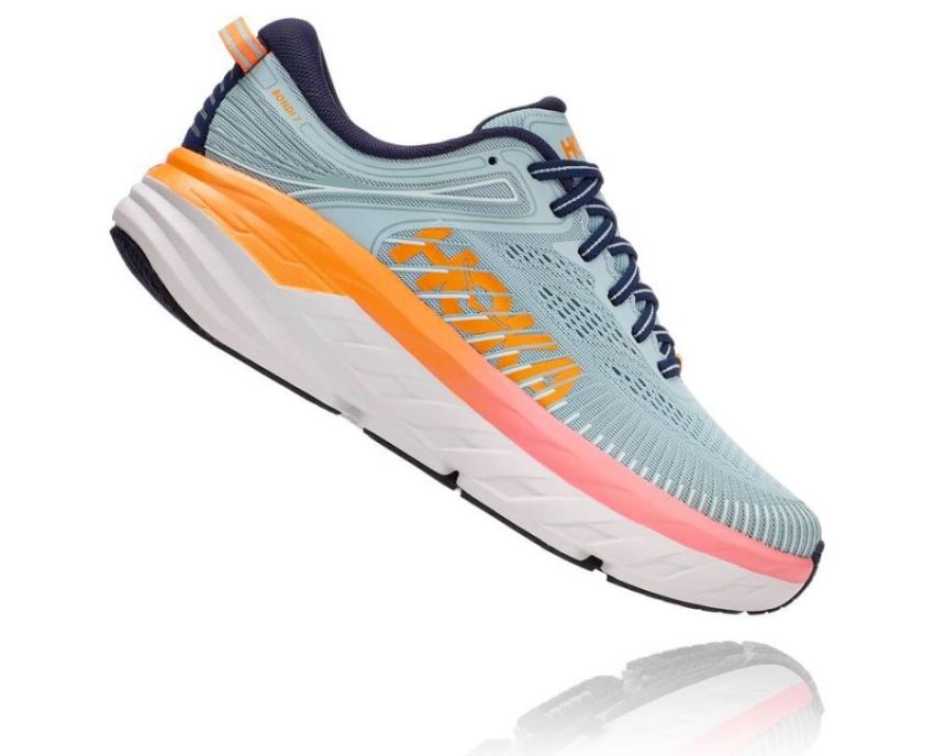 HOKA ONE ONE Bondi 7 for Women Blue Haze / Black Iris