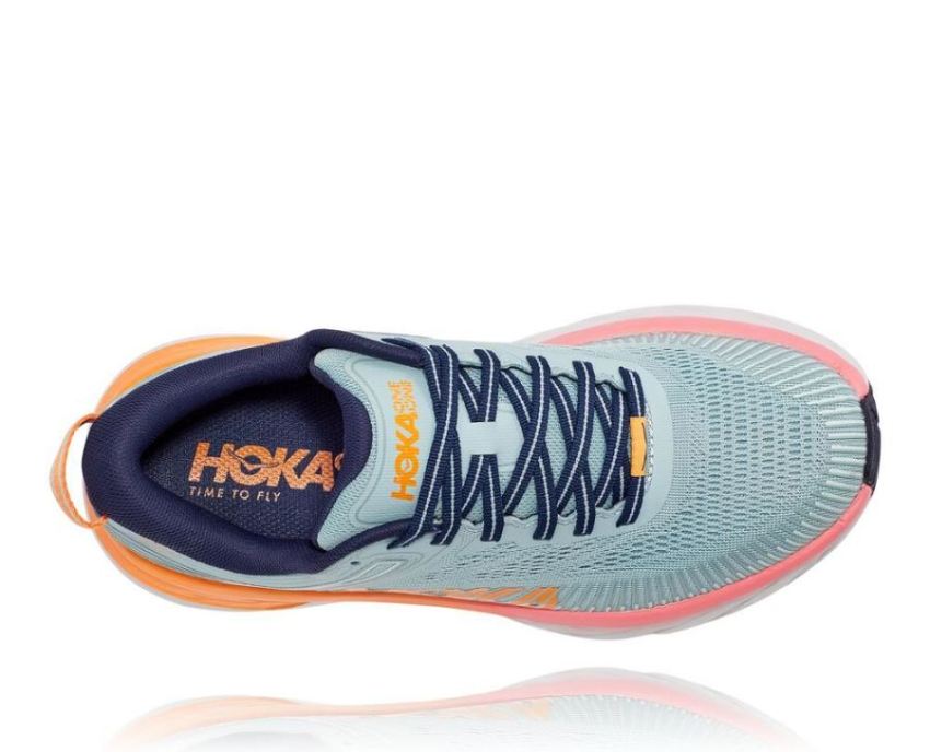 HOKA ONE ONE Bondi 7 for Women Blue Haze / Black Iris