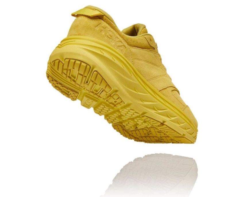 HOKA ONE ONE Bondi L Suede Celery / Lima Bean