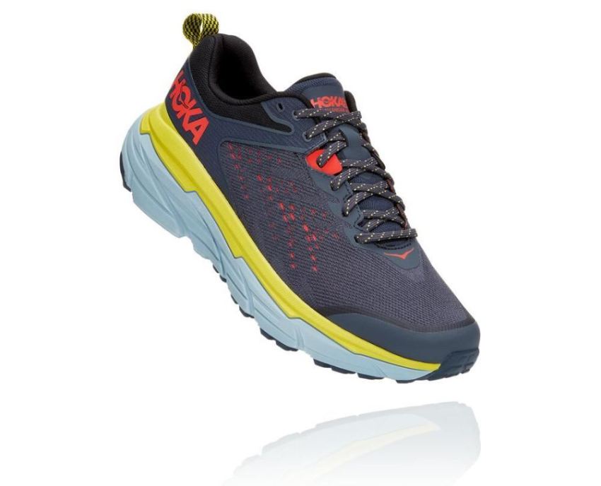 HOKA ONE ONE Challenger ATR 6 for Men Ombre Blue / Green Sheen - Click Image to Close