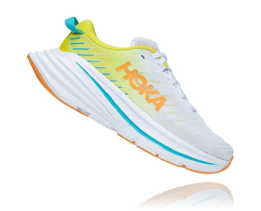 HOKA ONE ONE Bondi X for Women White / Evening Primrose