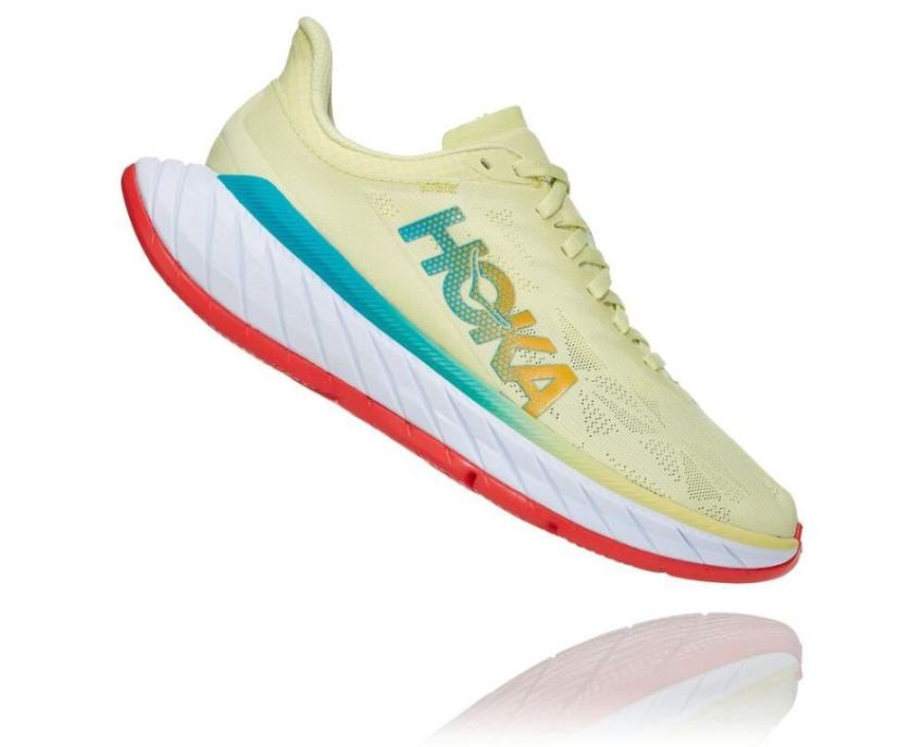 HOKA ONE ONE Carbon X 2 for Women Luminary Green / Hot Coral