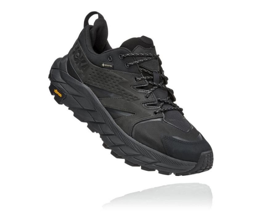 HOKA ONE ONE Anacapa Low GORE-TEX for Men Black / Black - Click Image to Close