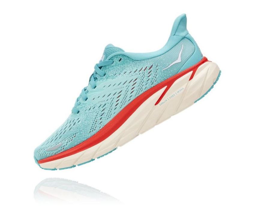 HOKA ONE ONE Clifton 8 for Men Aquarelle / Eggshell Blue