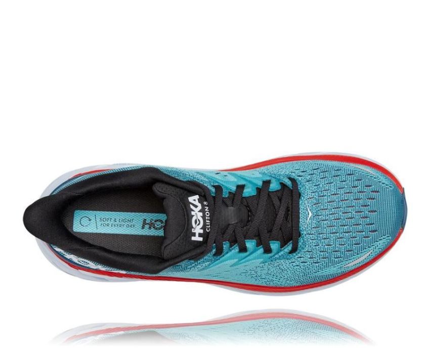 HOKA ONE ONE Clifton 8 for Men Real Teal / Aquarelle