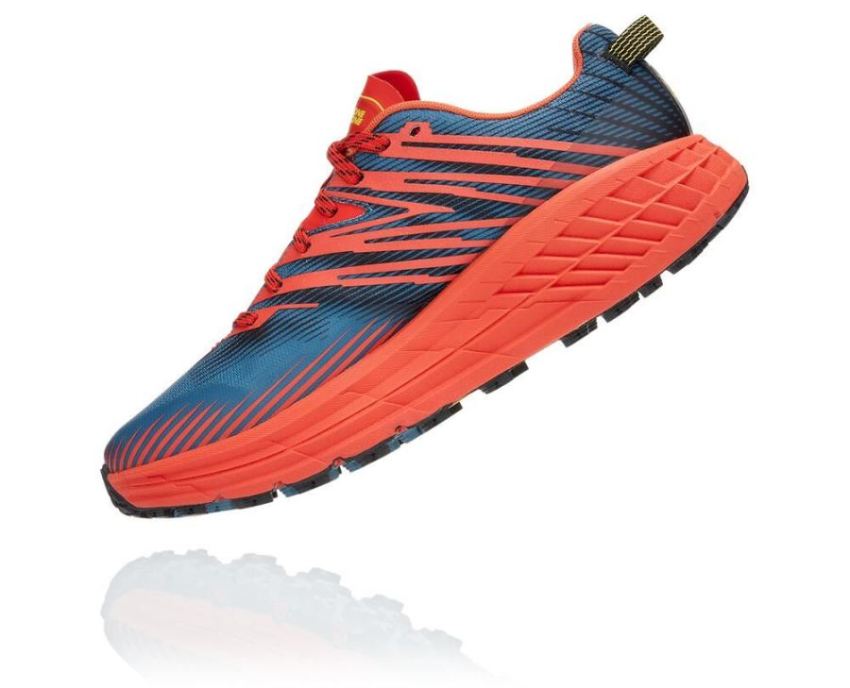 HOKA ONE ONE Speedgoat 4 for Men Fiesta / Provincial Blue