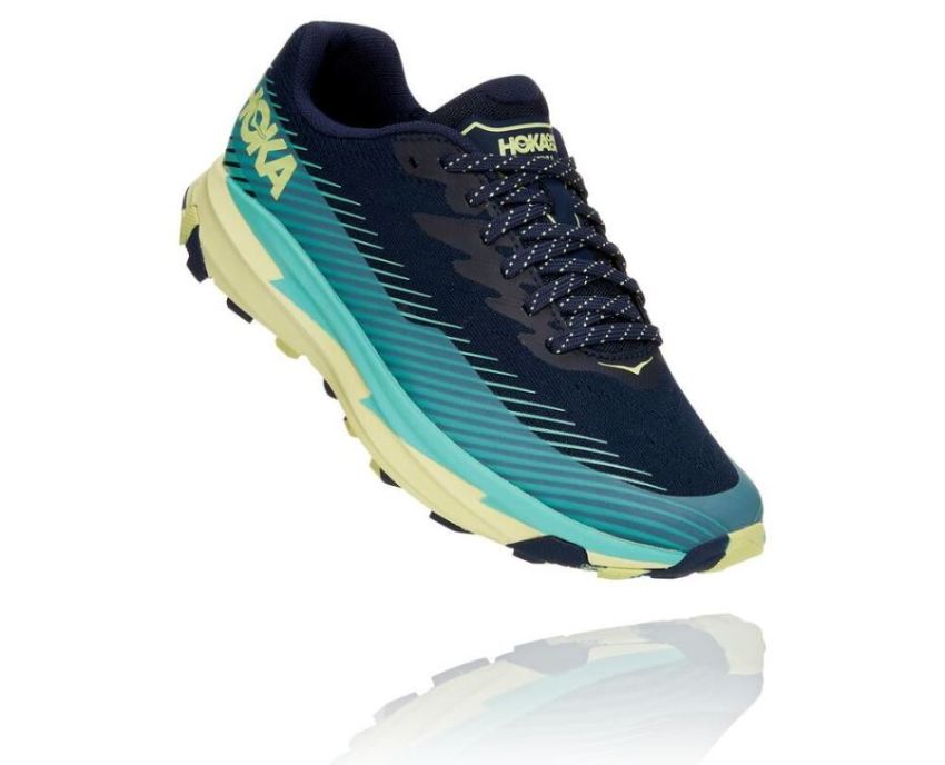 HOKA ONE ONE Torrent 2 for Women Black Iris / Cascade - Click Image to Close