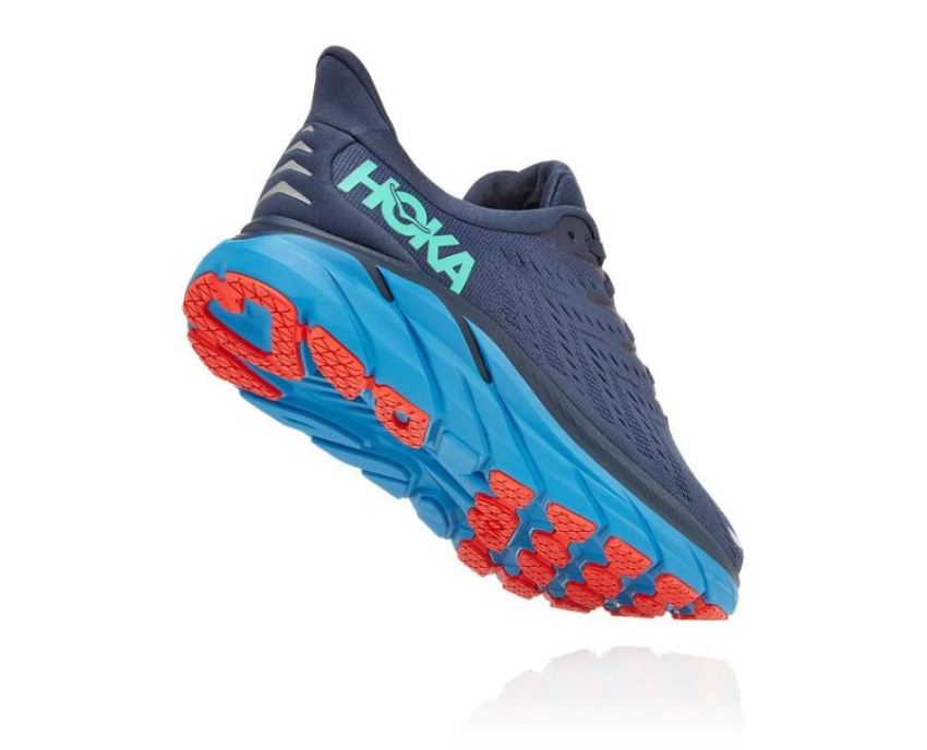 HOKA ONE ONE Clifton 8 for Men Outer Space / Vallarta Blue