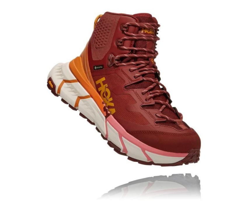 HOKA ONE ONE TenNine Hike GORE-TEX for Women Cherry Mahogany / S - Click Image to Close