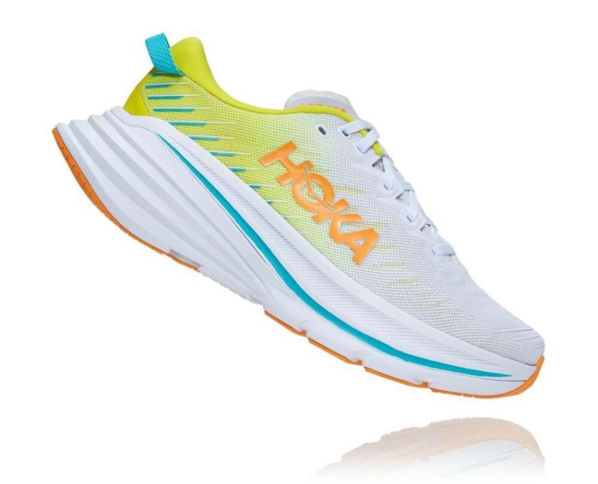 HOKA ONE ONE Bondi X for Men White / Evening Primrose