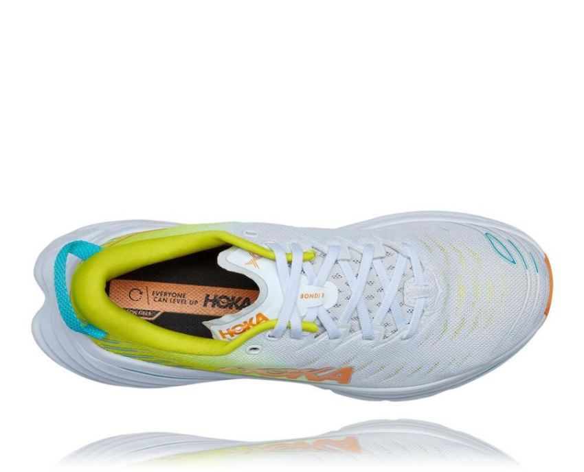 HOKA ONE ONE Bondi X for Men White / Evening Primrose