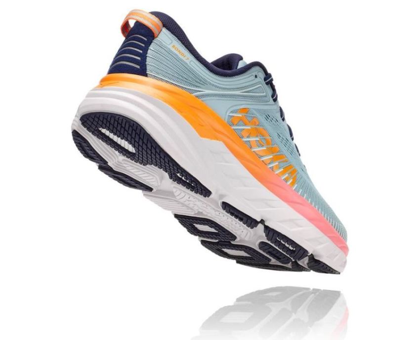 HOKA ONE ONE Bondi 7 for Women Blue Haze / Black Iris