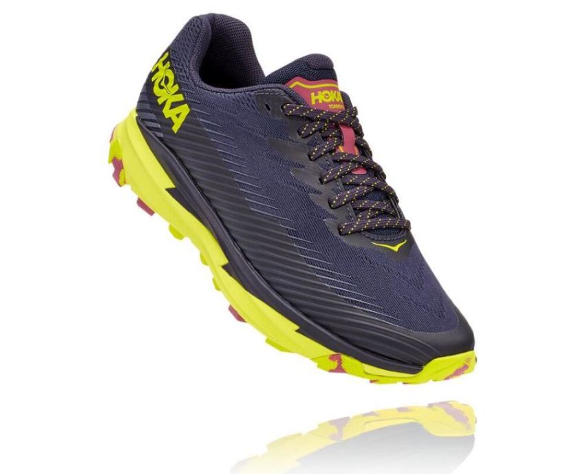 HOKA ONE ONE Torrent 2 for Women Deep Well / Evening Primrose - Click Image to Close