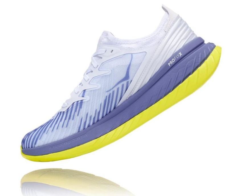 Carbon X-SPE All Gender Distance Running Shoe White / Blue Ice