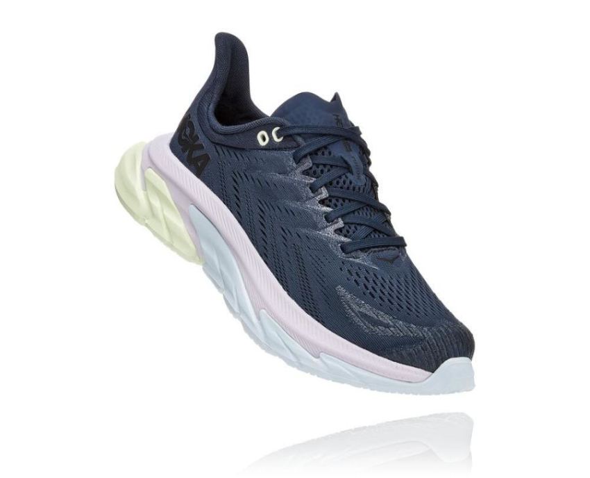 HOKA ONE ONE Clifton Edge for Women Outer Space / Orchid Hush - Click Image to Close