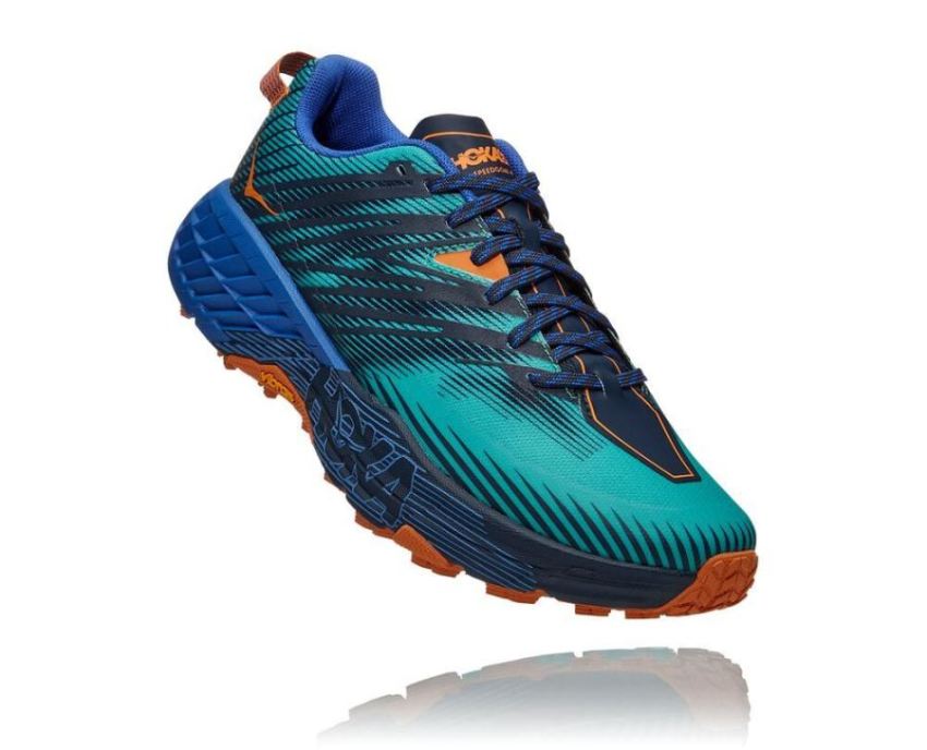 HOKA ONE ONE Speedgoat 4 for Men Atlantis / Dazzling Blue