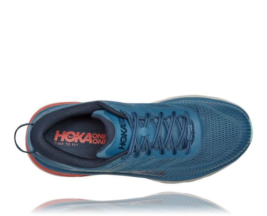 HOKA ONE ONE Bondi 7 for Men Real Teal / Outer Space