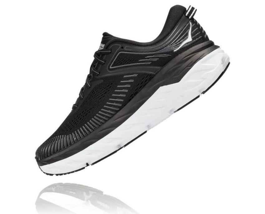 HOKA ONE ONE Bondi 7 for Men Black / White