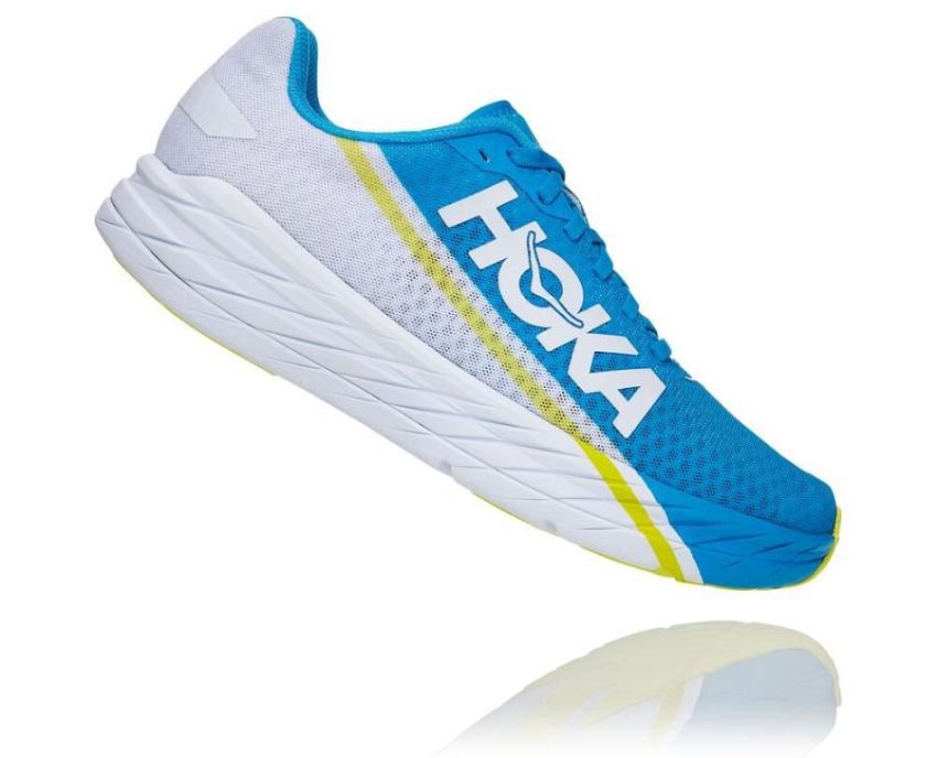 Rocket X All Gender Running Shoe White / Diva Blue