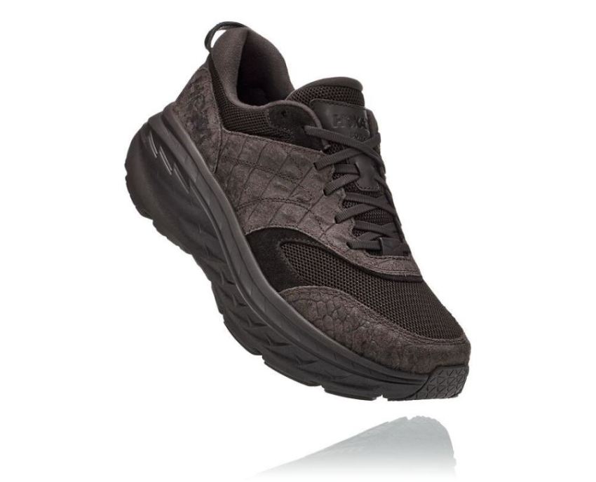 HOKA ONE ONE Hoka X Eg Bondi L Brown Croc Print - Click Image to Close