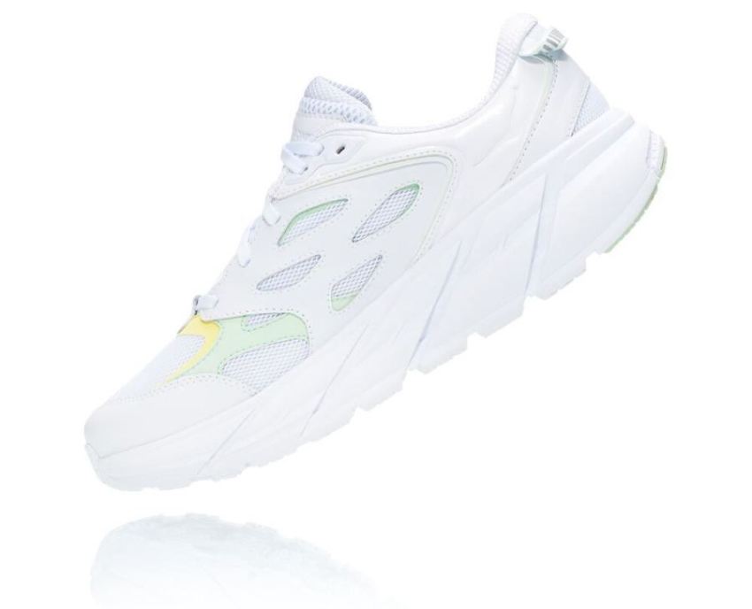 Clifton L All Gender Casual Wear Training Shoe White / Green Ash