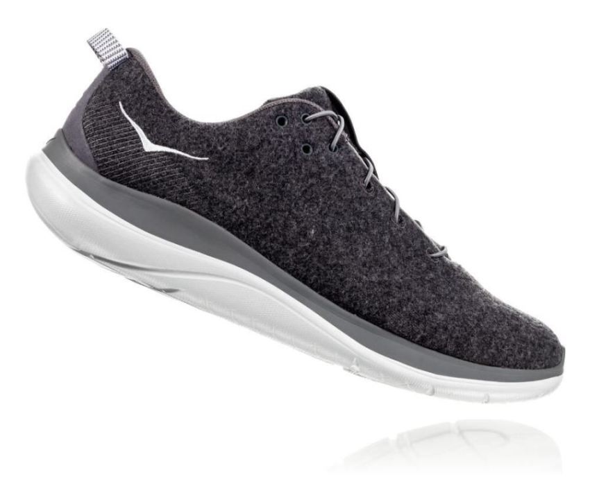 HOKA ONE ONE Hupana Flow Wool for Men Dark Shadow / Charcoal Gra