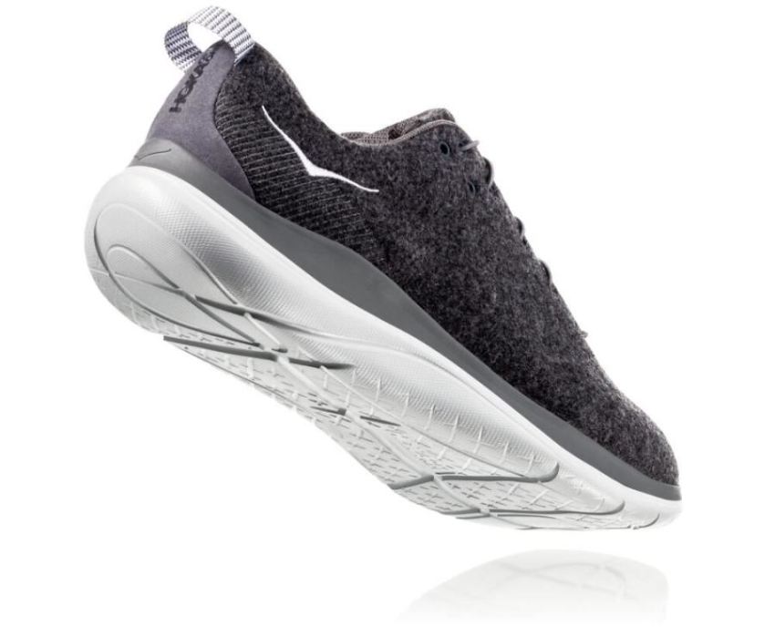 HOKA ONE ONE Hupana Flow Wool for Men Dark Shadow / Charcoal Gra