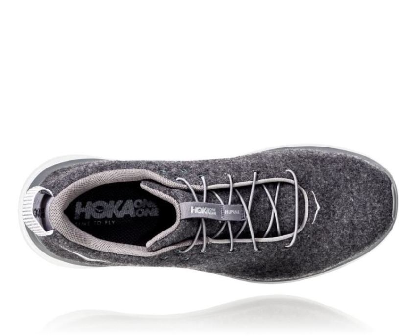 HOKA ONE ONE Hupana Flow Wool for Men Dark Shadow / Charcoal Gra