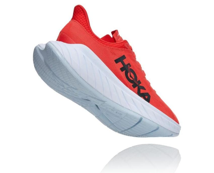 HOKA ONE ONE Carbon X 2 for Men Fiesta / White