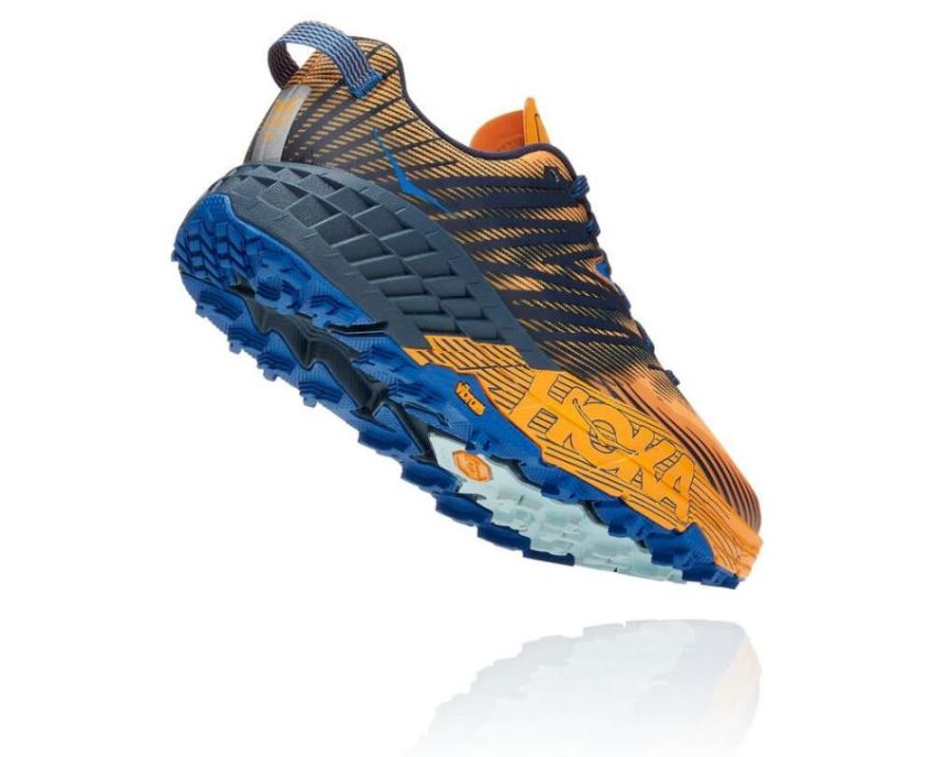 HOKA ONE ONE Speedgoat 4 for Men Saffron / Black Iris