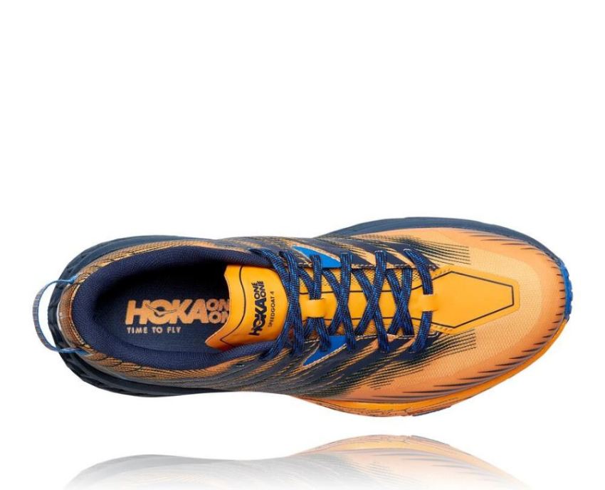 HOKA ONE ONE Speedgoat 4 for Men Saffron / Black Iris