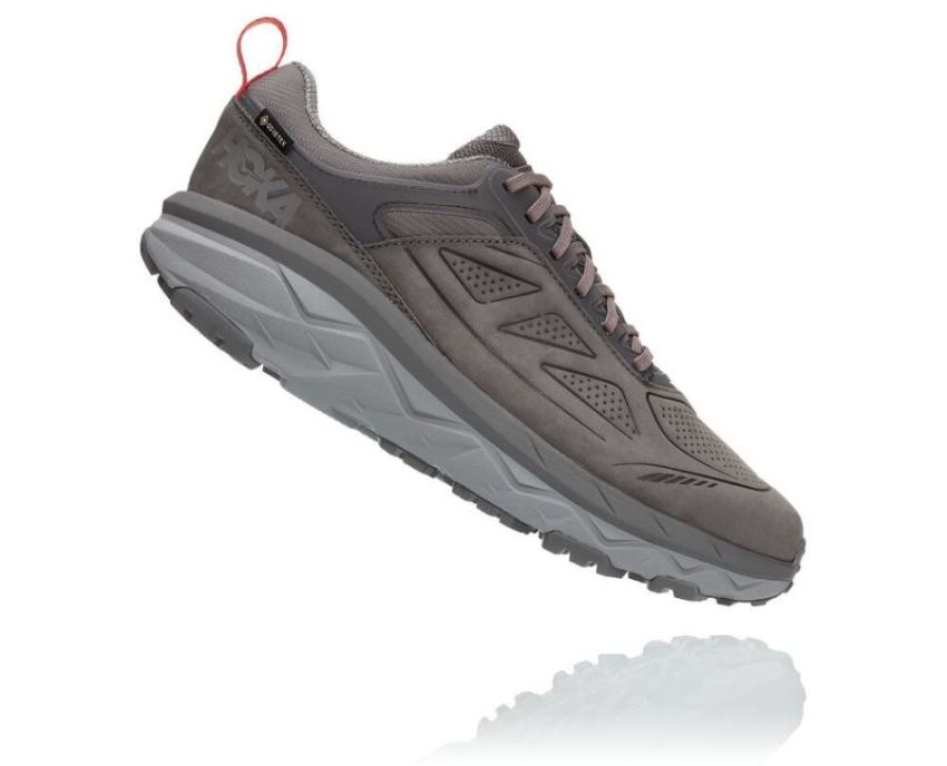 HOKA ONE ONE Challenger Low GORE-TEX for Men Charcoal Gray / Fie