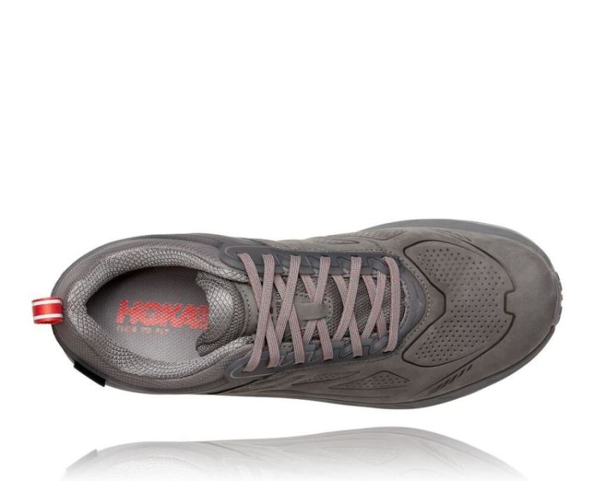 HOKA ONE ONE Challenger Low GORE-TEX for Men Charcoal Gray / Fie