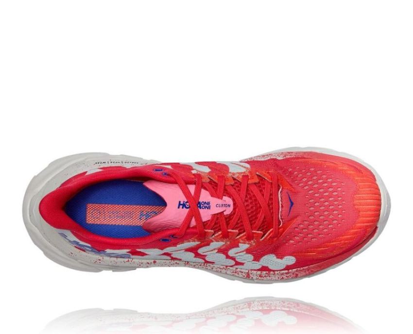 HOKA ONE ONE Clifton Edge Geometric Paradise Pink / Blue Flower