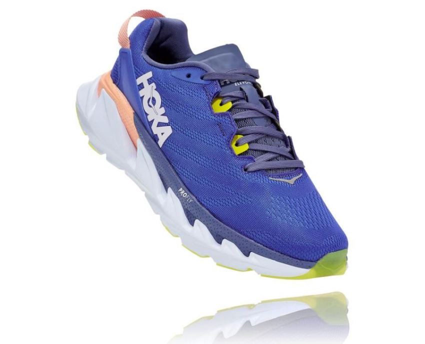 HOKA ONE ONE Elevon 2 for Women Amparo Blue / White - Click Image to Close