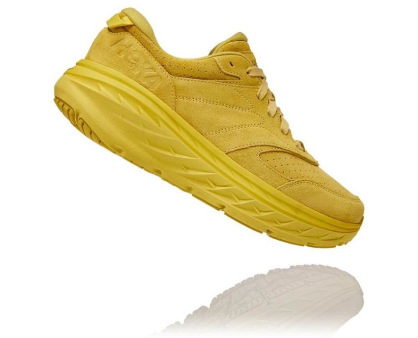 HOKA ONE ONE Bondi L Suede Celery / Lima Bean