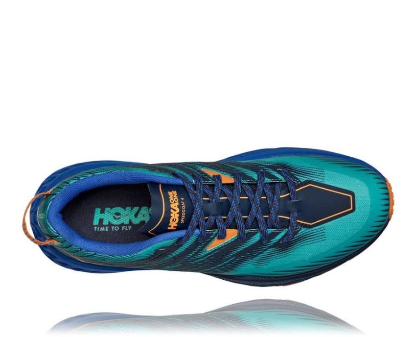 HOKA ONE ONE Speedgoat 4 for Men Atlantis / Dazzling Blue