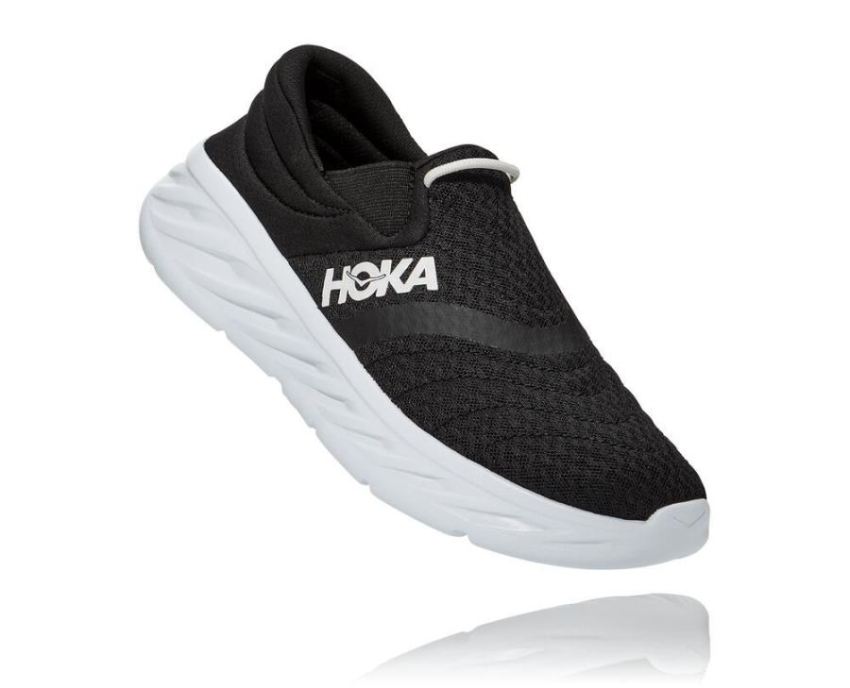 HOKA ONE ONE Ora Recovery Shoe 2 for Women Black / White - Click Image to Close