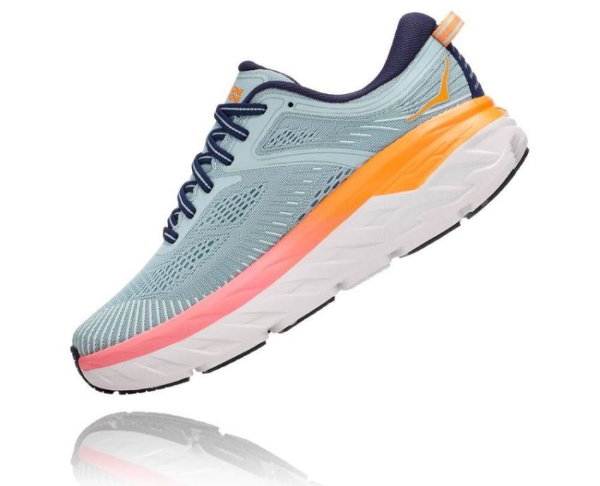 HOKA ONE ONE Bondi 7 for Women Blue Haze / Black Iris