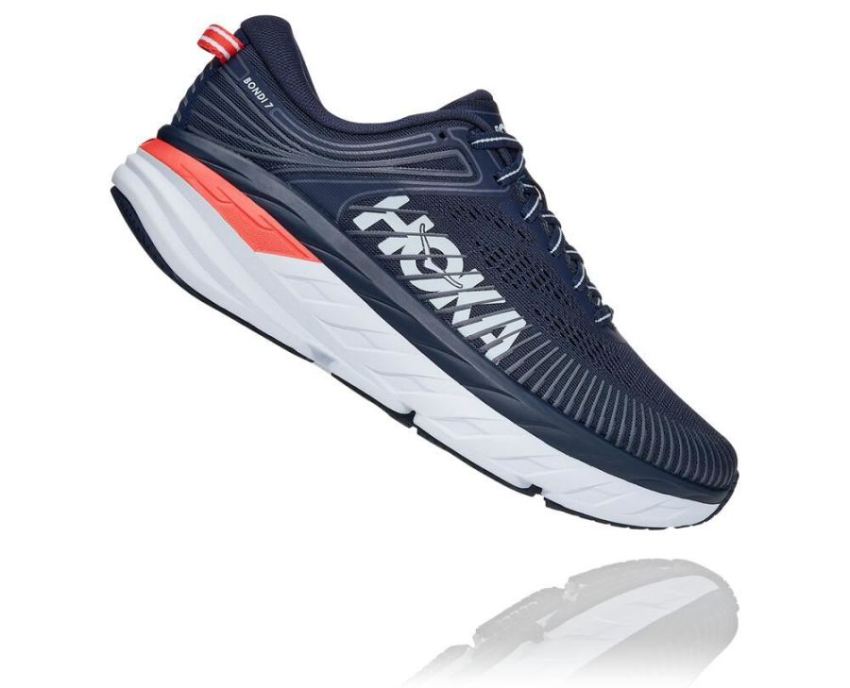 HOKA ONE ONE Bondi 7 for Men Black Iris / Ballad Blue