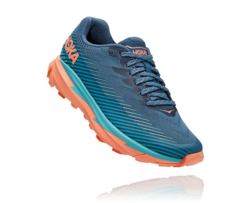 HOKA ONE ONE Torrent 2 for Women Real Teal / Cantaloupe - Click Image to Close