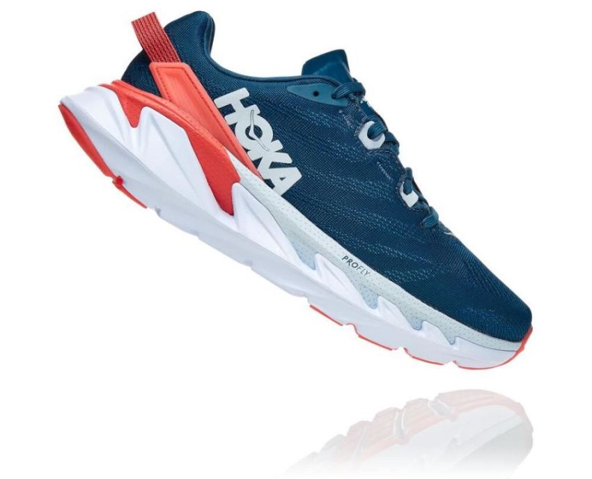 HOKA ONE ONE Elevon 2 for Women Moroccan Blue / Hot Coral