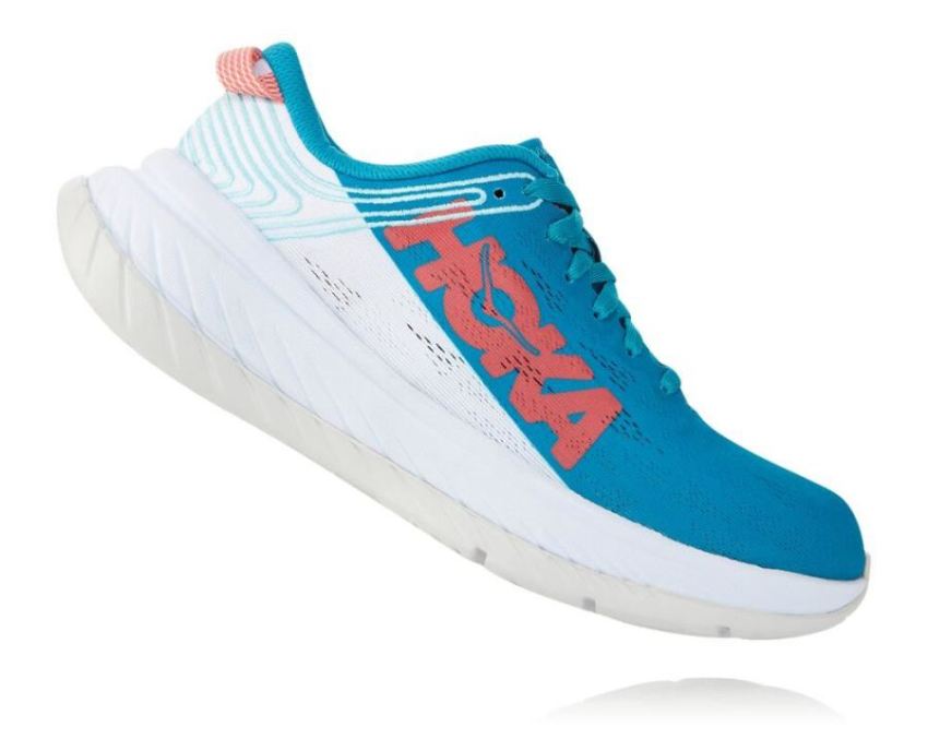 HOKA ONE ONE Carbon X for Women Caribbean Sea / White