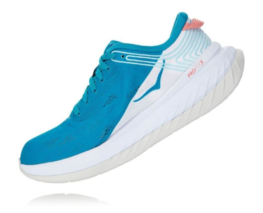 HOKA ONE ONE Carbon X for Women Caribbean Sea / White