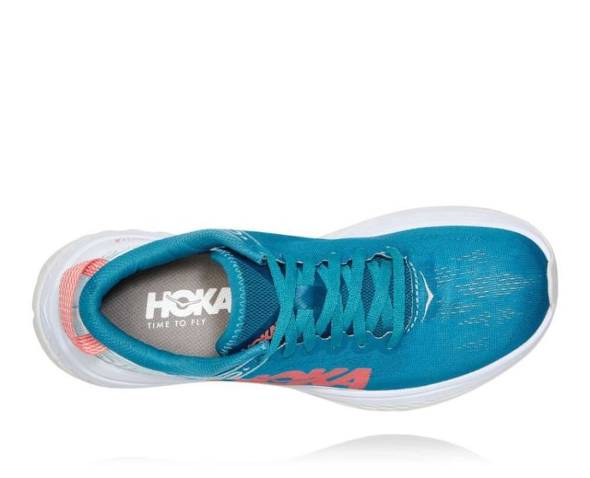 HOKA ONE ONE Carbon X for Women Caribbean Sea / White