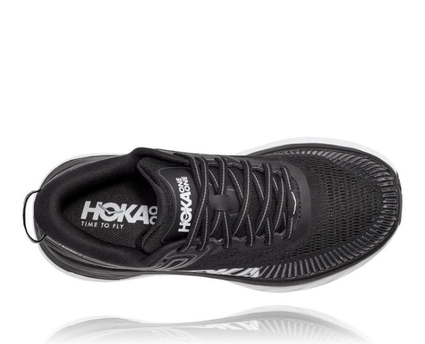 HOKA ONE ONE Bondi 7 for Men Black / White