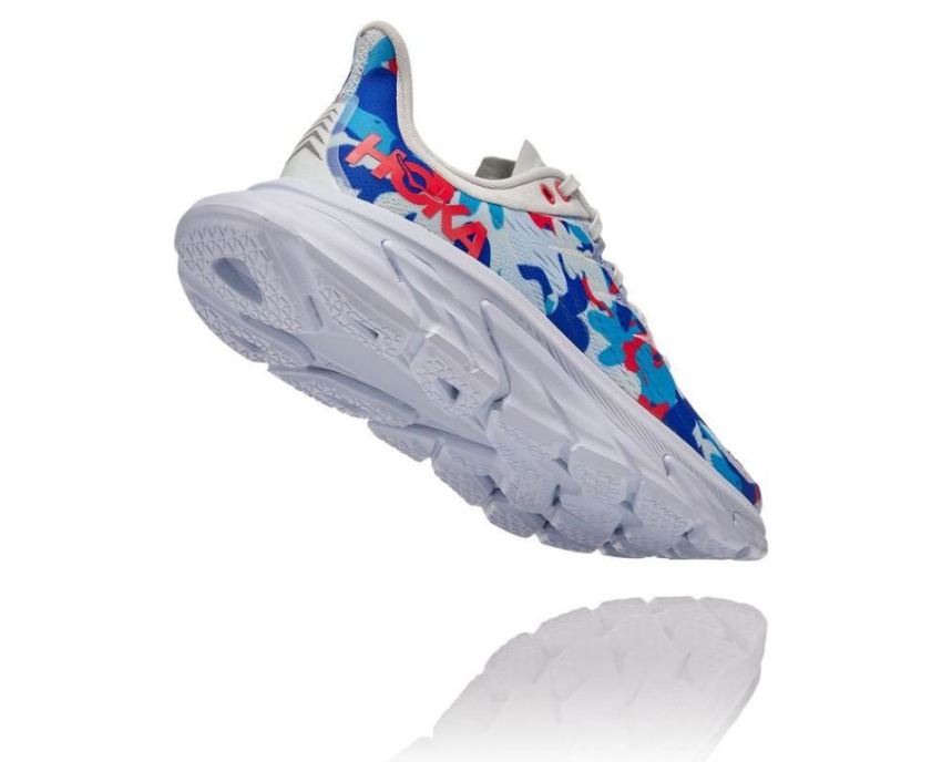 HOKA ONE ONE Clifton Edge Geometric Ballad Blue / Blue Flower