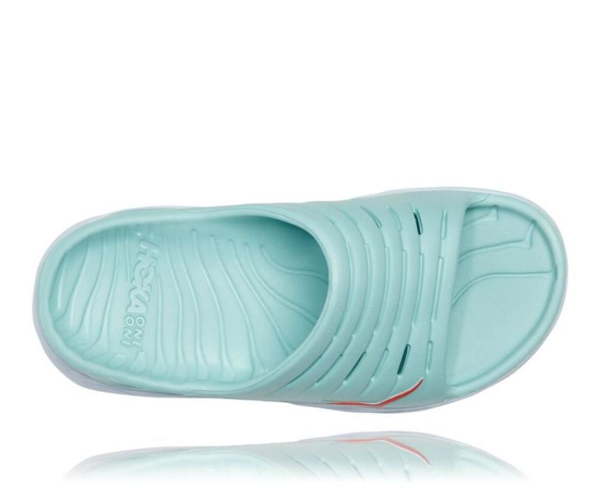 Women's ORA Recovery Slide 2 Eggshell Blue / White